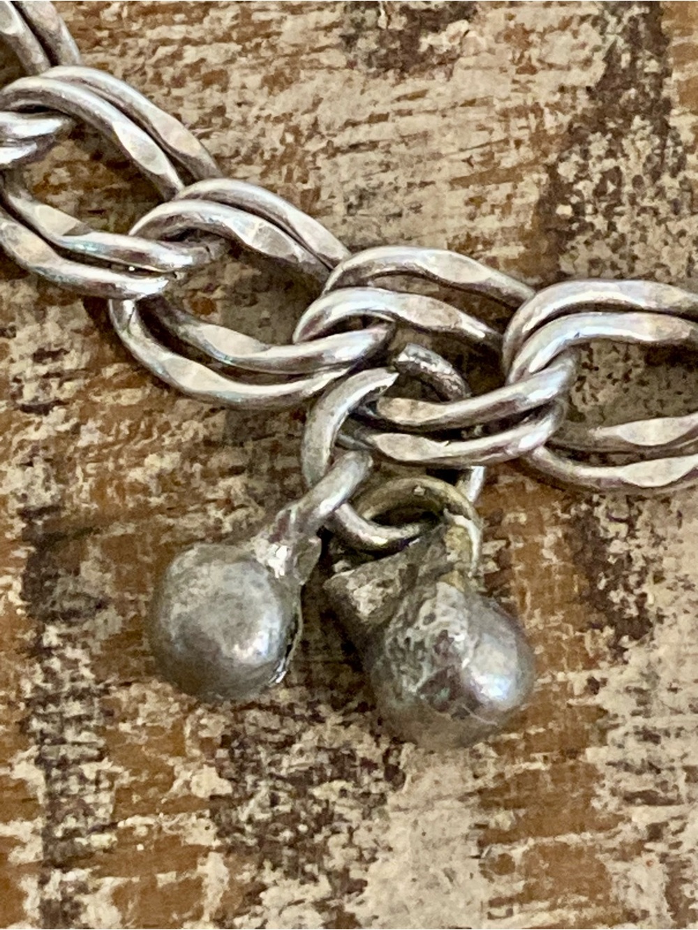 Silver Charm Bracelet with Bell, Fairy, Horse Charms 7” to 7.5” Long - Picture 4 of 16